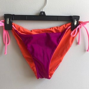 reversible VS Victorias Secret swim bottoms bright